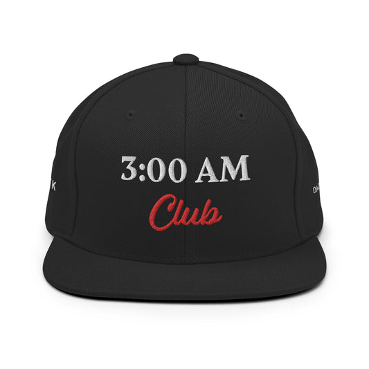 3:00 AM Club Snapback Hat