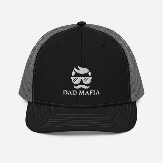 Dad Mafia Trucker Hat - White Logo